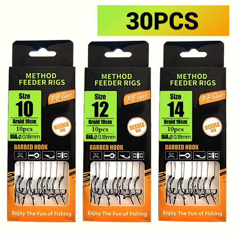 Fishing Hook Circle - Karpervissen Rigs Voorgebonden, Method Feeder &