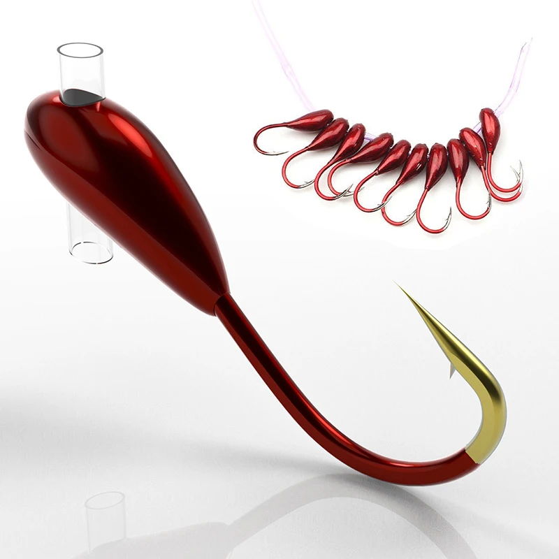 Fishing Hook Assortment - 10/20PCS Winter Ijsvissen Haak Koolstofstaal Prikkeldraad