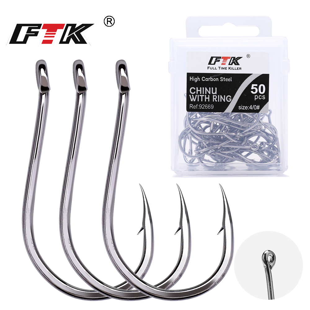 Fishing Hook Assortment - FTK CHINU Vishaak met ring en