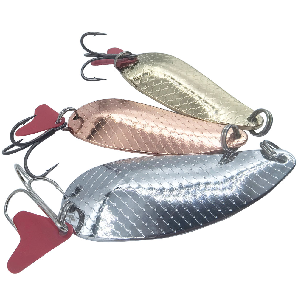 Fishing Hook Treble - Forelvislepel Aas Zilver Goud Lepel Met