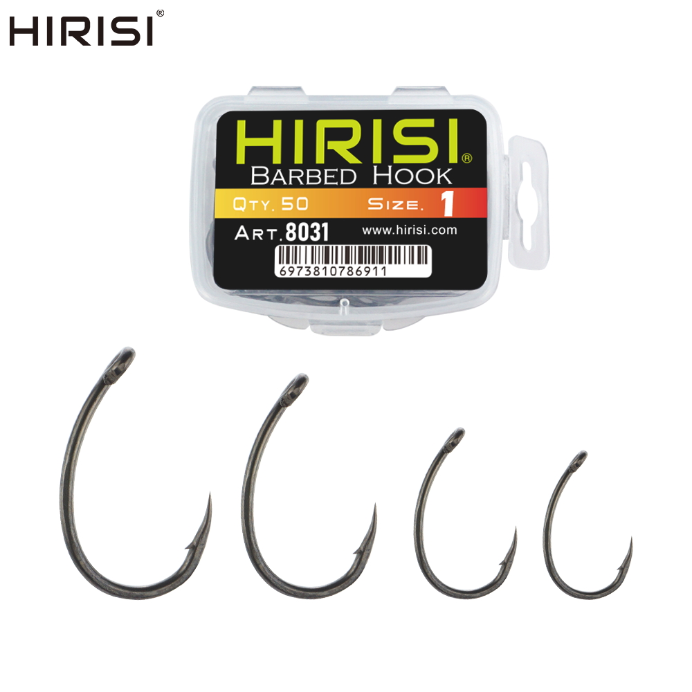 Fishing Hook Assortment - Hirisi 50 stks PTFE Gecoat High