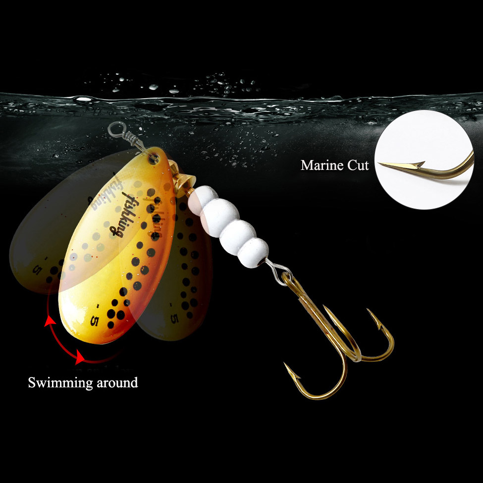 1pcs Spinner Aas 3.9/4.6/7.4/1 - Fishing Hook Treble recensie en prijs