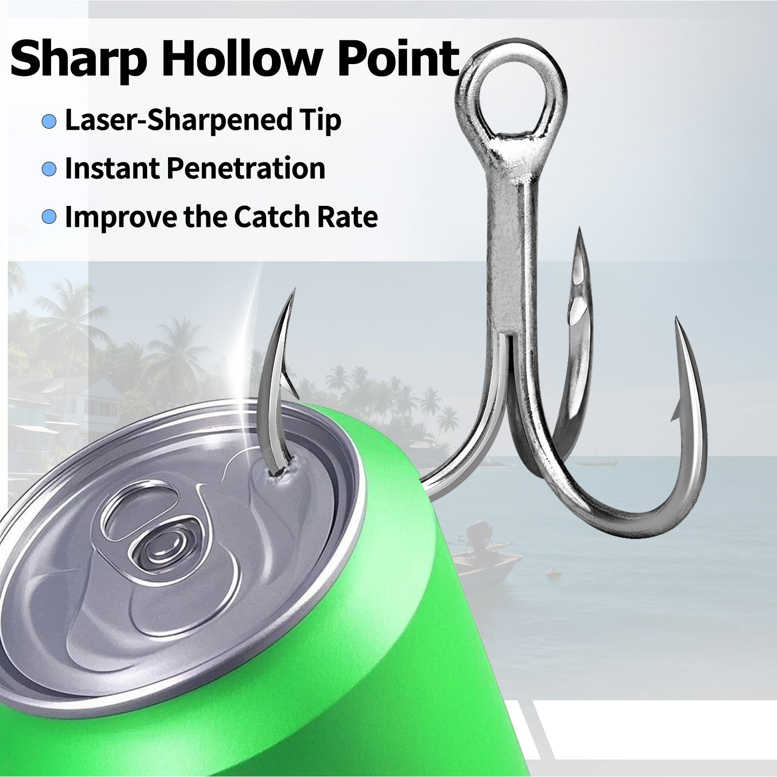 9KM Zoutwater Dreggen 3X Sterk - Fishing Hook Treble recensie en prijs