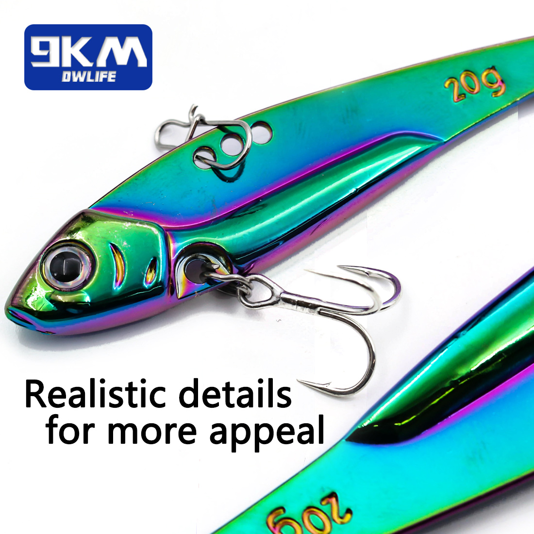 9KM 1PCS Metal Blade Vissen Lo - Fishing Hook Treble recensie en prijs
