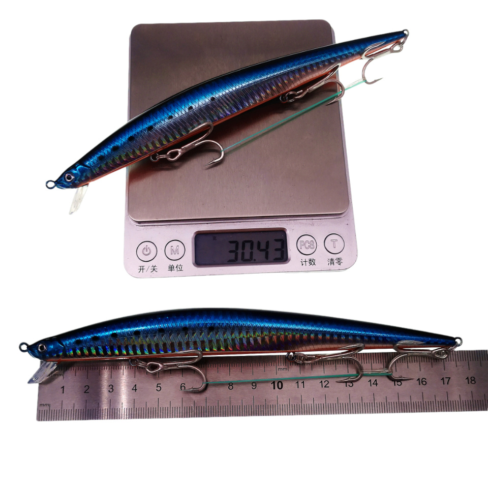 MUKUN 175mm 30g Long Cast Minn - Fishing Hook Treble recensie en prijs