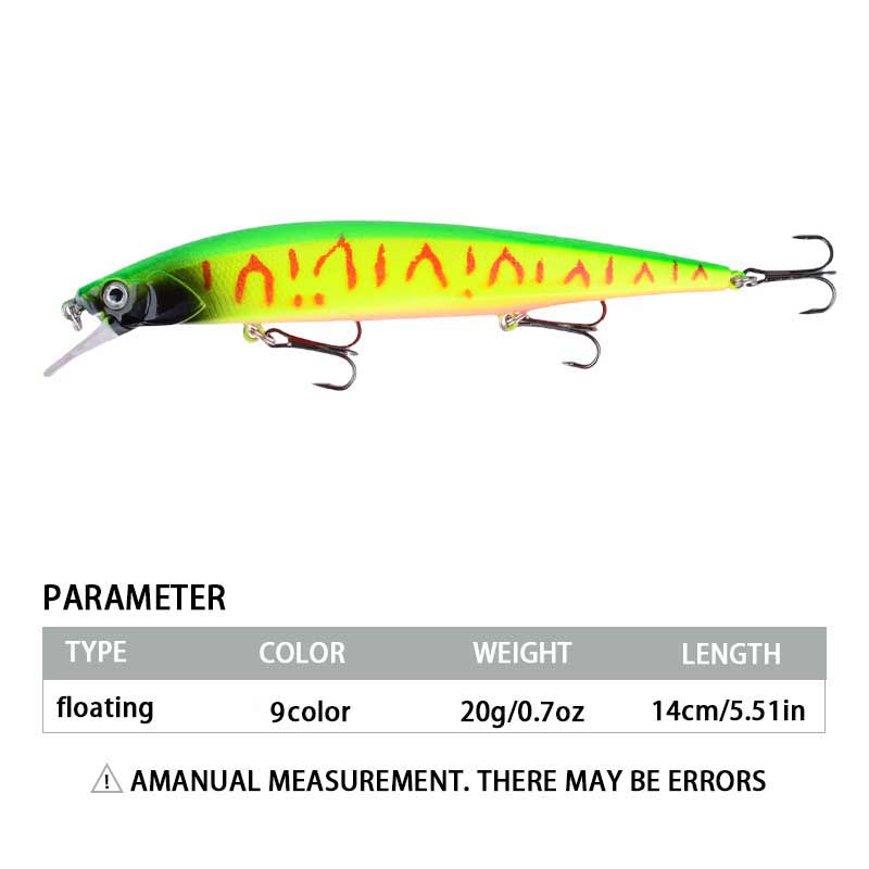 1 stuk 14 cm/20 g kunststof si - Fishing Hook Treble recensie en prijs