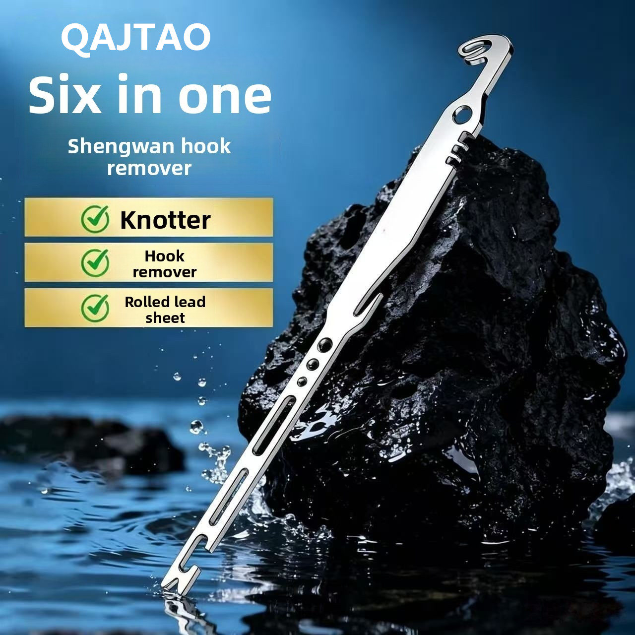 QAJTAO 4-delige 6-in-1 roestvr - Fishing Hook Sharpener recensie en prijs